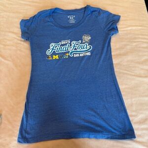 2018 NCAA Men’s Final Four San Antonio Blue 84 Tee Shirt Womens XL